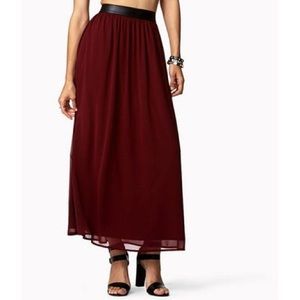 Forever 21 SIZE S maxi chiffon skirt